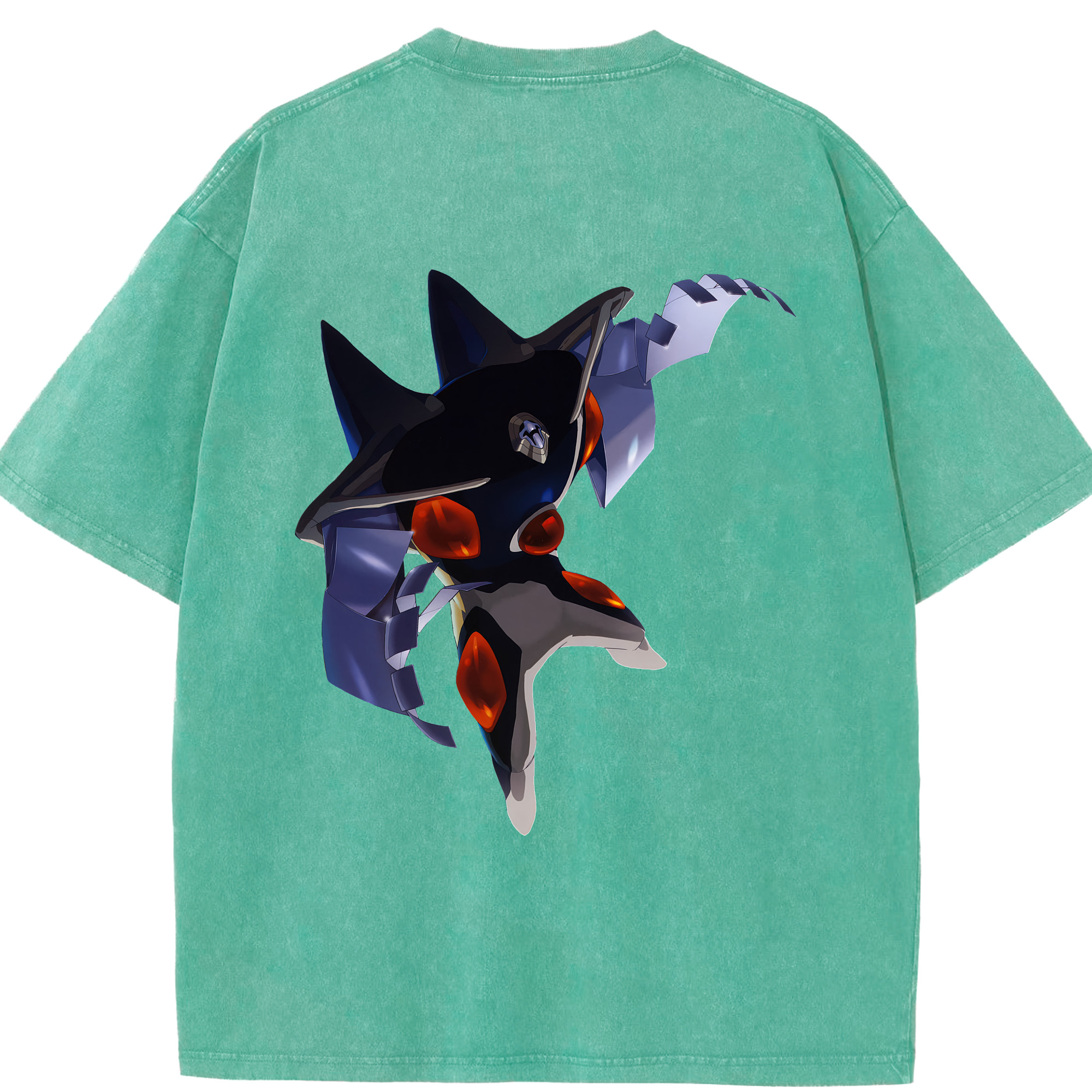（画像用） EVA 新世紀エヴァンゲリオン 綿100% ヴィンテージ風 半袖Tシャツ（背面プリント）